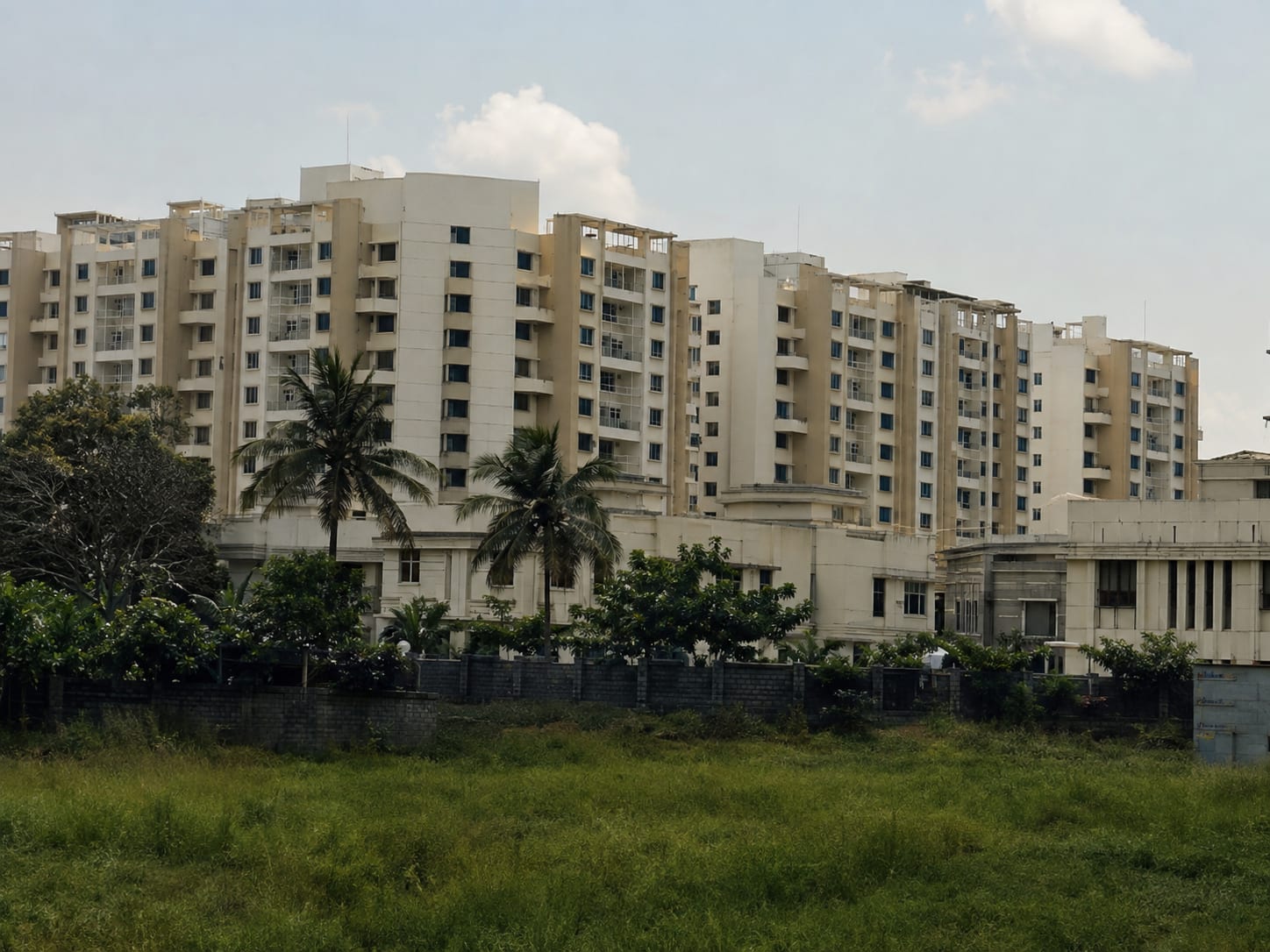 Green City, Hadapsar, seen from the open ground alongside it